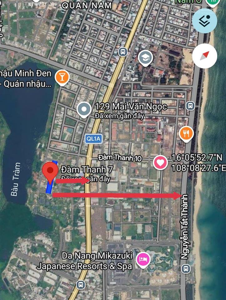 Bán gấp đất mt đường đàm thanh 7 gần công viên, hồ bàu tràm | 3tỷ650, đầu tư giá tốt