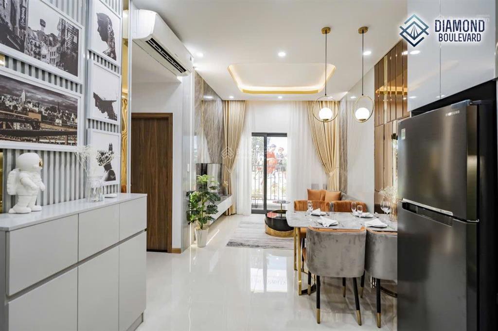 Căn hộ diamond boulevard mặt tiền ql13, sát nhà ga metro c7 và sân golf sông bé, nhận nhà ở ngay