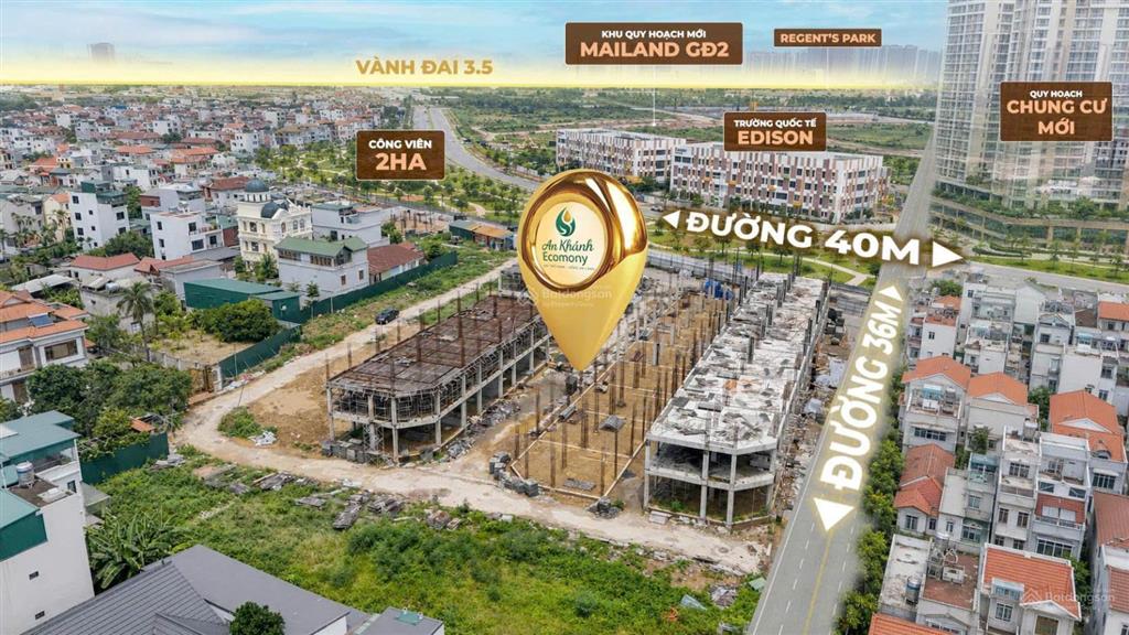 Bán nhà biệt thự tại an khánh ecomony, sơn đồng, hà nội, giá thỏa thuận, 70m2, view đẹp