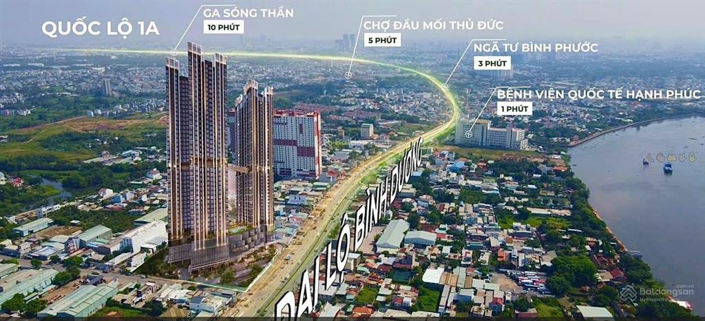 Căn hộ chuẩn 5 sao mặt tiền quốc lộ 13  chỉ thanh toán 40% đến nhận nhà