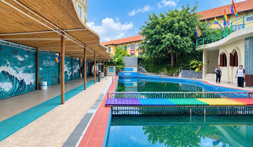 Cho thuê biệt thự 900m2 có bể bơi, sân vườn khu đa ngành nghề quận 3