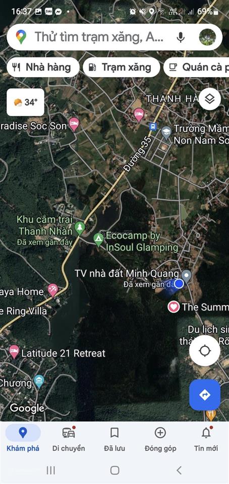 Bán đất 500m2 lưng tựa núi, mặt đường liên xã kinh doanh tốt