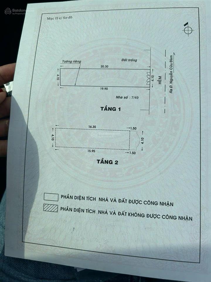 Hẻm 6m khu nguyễn cửu đàm ngay cấp 3 tân bình  4.1mx20m, nhà 1 lầu, hđt 12 triệu  giá 8.5 tỷ tl