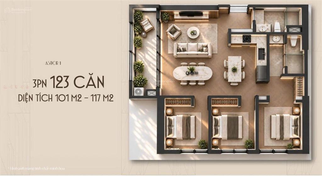 103m  3pn full nội thất châu âu | giá chỉ từ 95tr/m!