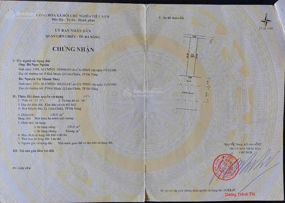 Chính chủ bán 2 lô liền kề 260m đường âu cơ, liên chiểu, đang có sẵn dòng tiền cho thuê làm xưởng