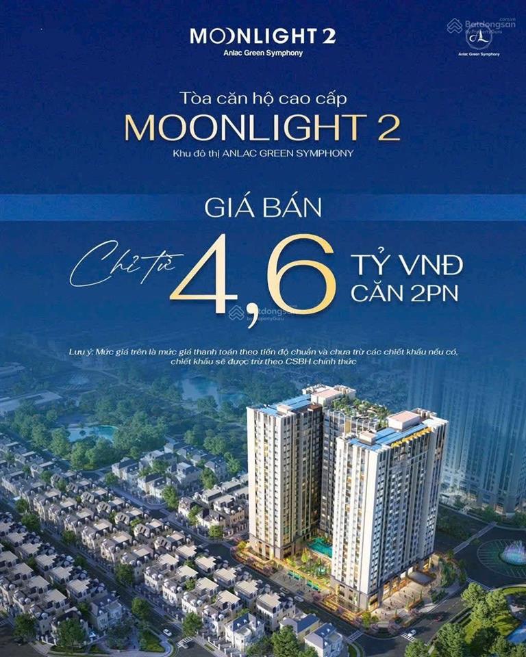 Bán căn hộ moonlight 2, 2pn  68m2 chỉ 66 triệu/m2, sát trung tâm mỹ đình 10 phút di chuyển