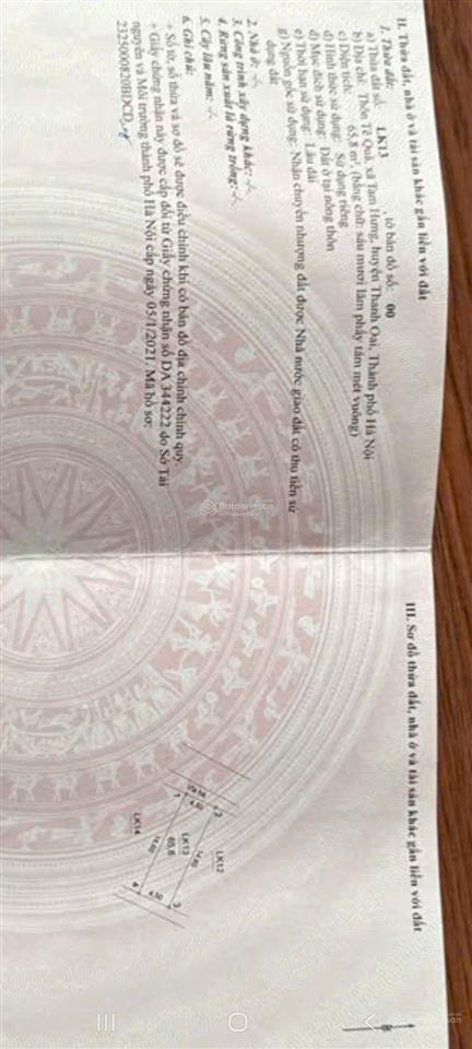 Bán đất tại đấu giá tê quả, giá thỏa thuận, 65.8m2, đất thổ cư