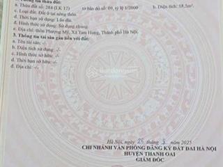 Bán gấp đất tại mỹ hưng, thanh oai, hà nội, 8,1 tỷ, 58,5m2 giá ưu đãi