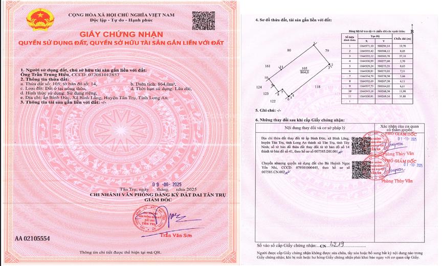 Bán đất tại ấp bình đức, 16 tỷ, 1945m², giá tốt hot
