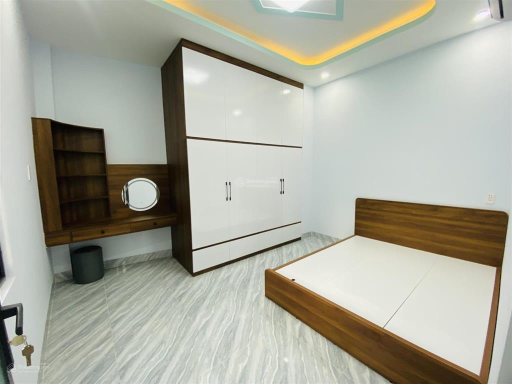 Nhà 4 tầng xây mới full nội thất  51m2(4x13)  căn góc 2 mt  hẻm xh 5.98 tỷ cầu vượt gò dưa.