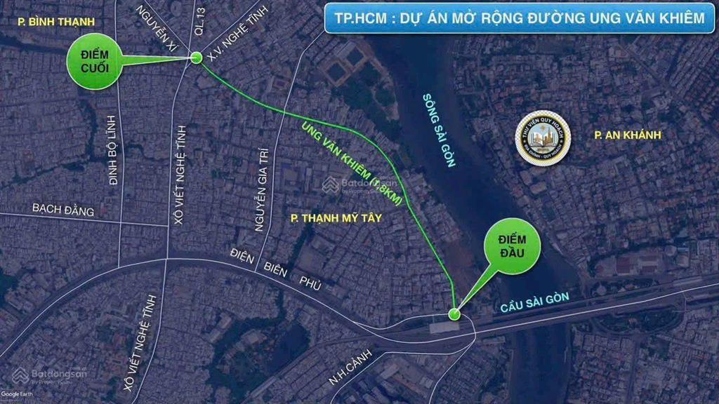 Đón đầu ung văn khiêm mở rộng 30m, hầm + 7 tầng. giá 100 tỷ