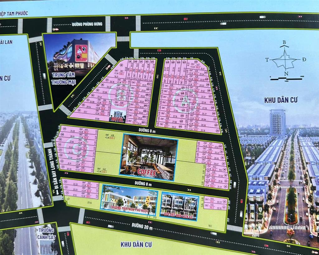 CƠ HỘI ĐẦU TƯ SỈ – LẺ ( LÔ 40 NỀN) ĐẤT THỔ CƯ AN PHƯỚC, LONG THÀNH