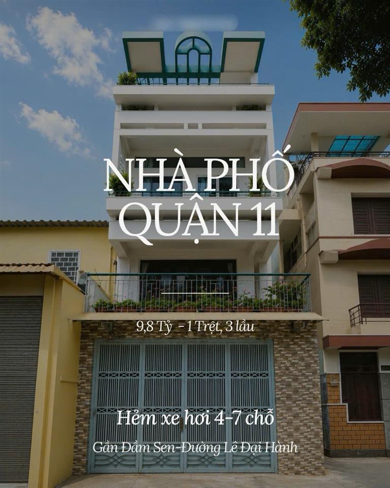***BÁN NHÀ CHÍNH CHỦ HẺM XE HƠI LÊ ĐẠI HÀNH, Q11 – GẦN ĐẦM SEN