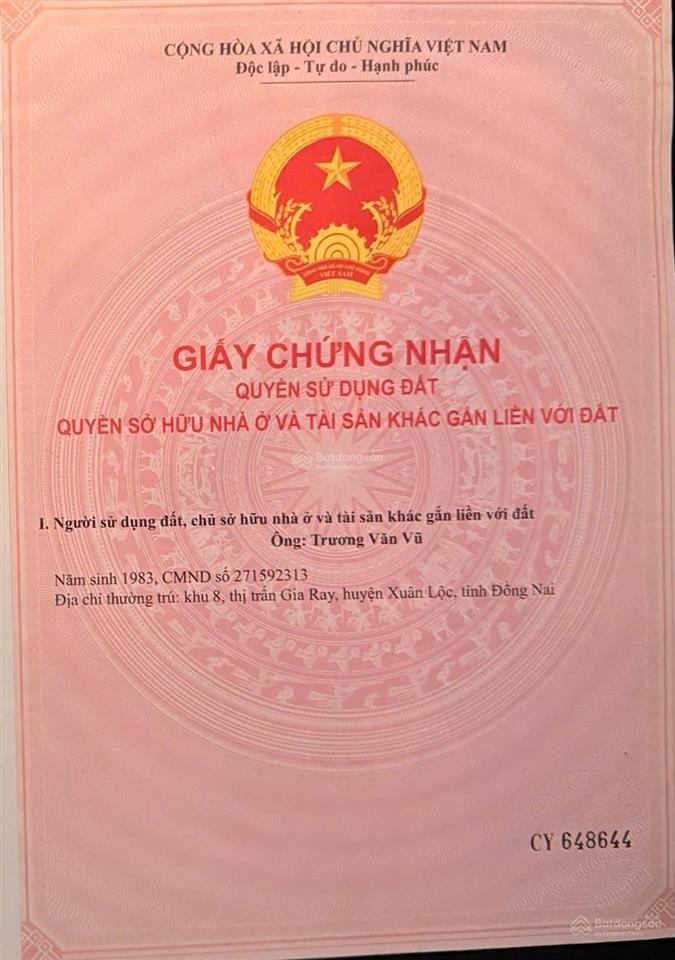 CHỈ 830 TRIỆU – SỞ HỮU NGAY ĐẤT THỔ CƯ VIEW ĐẸP TẠI TP. LONG KHÁNH