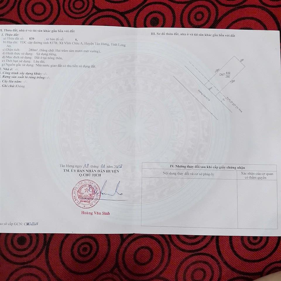 *** CƠ HỘI ĐẦU TƯ F0 - CHÍNH CHỦ BÁN GẤP 4 LÔ ĐẤT NỀN VĨNH CHÂU (TÂN HƯNG OLD)