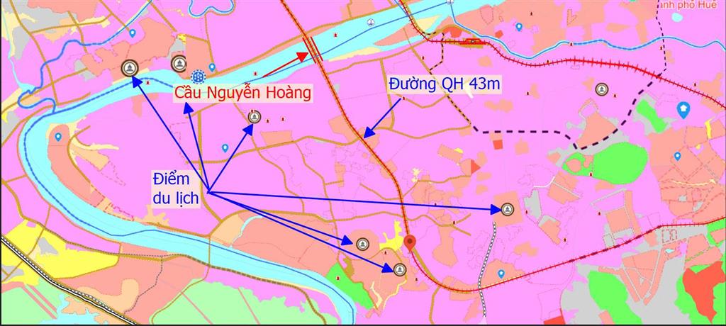 Bán quỹ đất gần 900m² Thủy Xuân, mặt tiền Sư Hy Nhan - Lê Ngô Cát - Đường QH 43m, giá