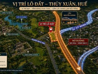 Bán quỹ đất gần 900m² Thủy Xuân, mặt tiền Sư Hy Nhan - Lê Ngô Cát - Đường QH 43m, giá