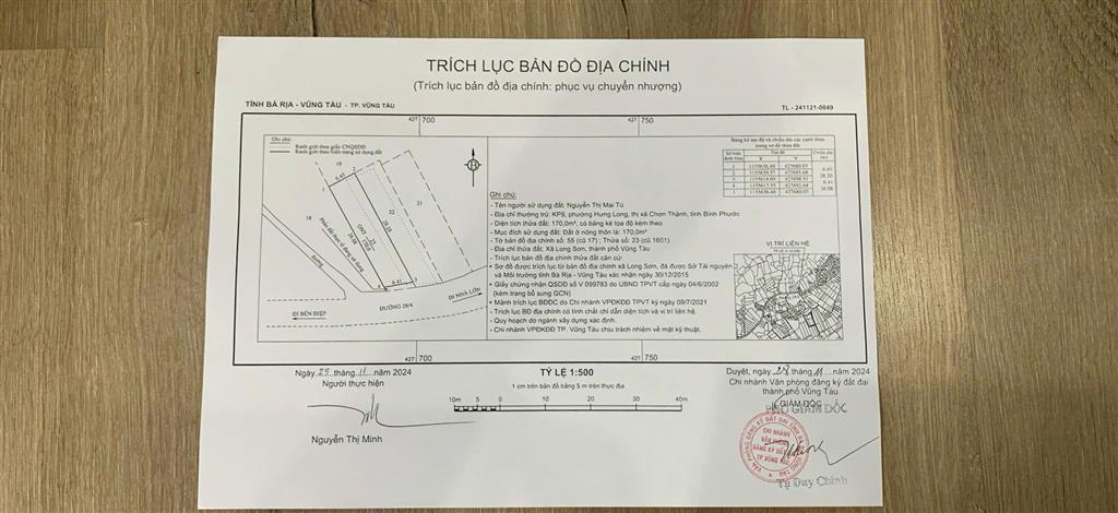 SỞ HỮU NGAY LÔ ĐẤT ĐẸP - GIÁ TỐT - Vị Trí Đắc Địa Tại : Thôn 4 - Xã Long Sơn - Thành Phố