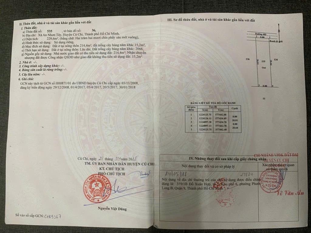 BÁN LÔ ĐẤT ĐẸP FULL THỔ CƯ – AN NHƠN TÂY, CỦ CHI – GIÁ CHỈ 1 TỶ 5