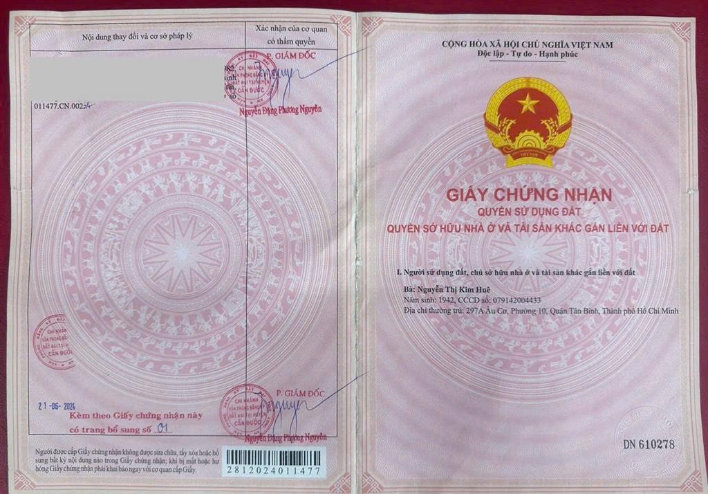 BÁN ĐẤT TẶNG NHÀ - ẤP 1, XÃ PHƯỚC VÂN, CẦN ĐƯỚC, LONG AN* LIÊN HỆ TRỰC TIẾP CHÍNH CHỦ: