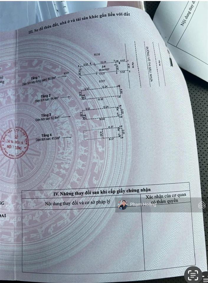 Mặt tiền kd làm đẹp spa tm  bán nhà 1 trệt 4 tầng shr có hoàn công dtsd 288m tại đông hoà hcm mới