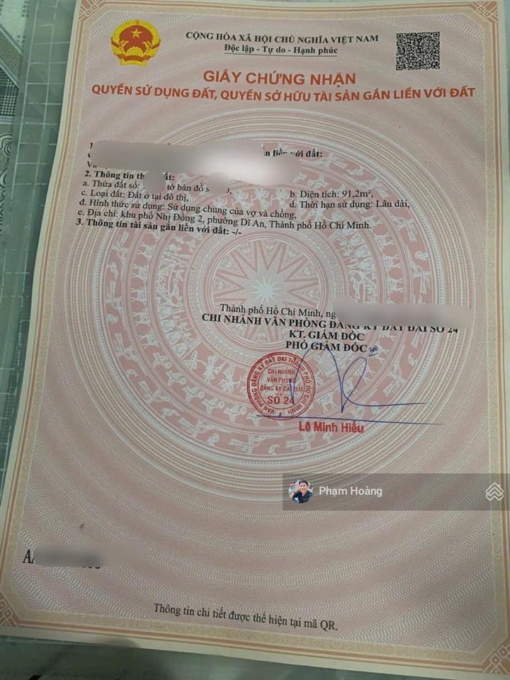 Nhà mt kinh doanh buôn bán nhỏ lẻ đường thông nhựa gần với kcn sóng thần dt 91,2m ngang 5 giá 5ty85