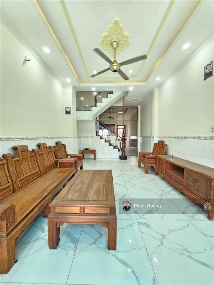 Bán nhà sổ hồng riêng có hoàn công 72m2 bán nhà 1 trệt 2 lầu kdc đường võ thị sáu p. đông hòa tphcm
