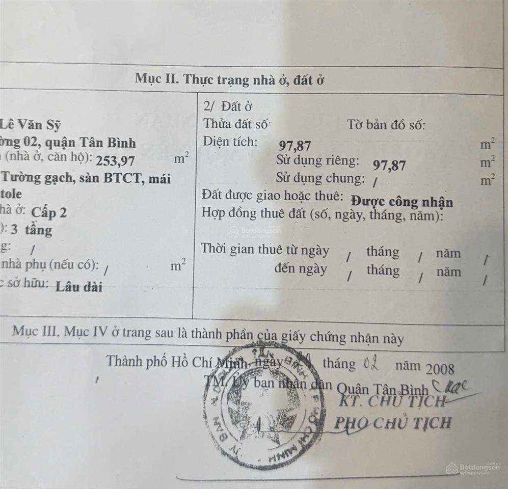 Bán nhà mặt tiền lê văn sỹ. diện tích 100m2. ngang 5m x 3 tầng. chỉ nhỉnh 21 tỷ.