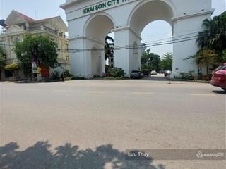 Bán đất 2 kđt khai sơn gia lâm 12 tỷ 200m2 mt 10m vỉa hè ô tô tránh kinh doanh xây tòa vp biệt thự
