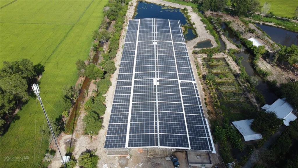 Bán tổ hợp điện mặt trời 1mw & 14000m2 đất gò quao, kg, doanh thu ổn định 240tr/tháng.
