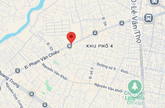 Bán nhà hẻm phạm văn chiêu diện tích 4x14m trệt 2 lầu