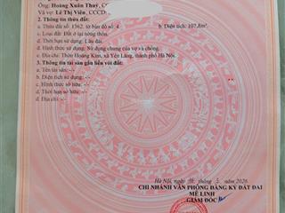 Chính chủ bán đất hoàng kim  mê linh  giá đầu tư.  diện tích 10,8m2. trung tâm kdc đông đúc