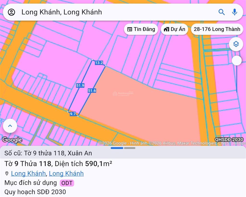 Bán đất mặt tiền nguyễn tri phương tại xuân an, (nay phường long khánh) 15 tỷ, 590m2, mặt tiền 10m