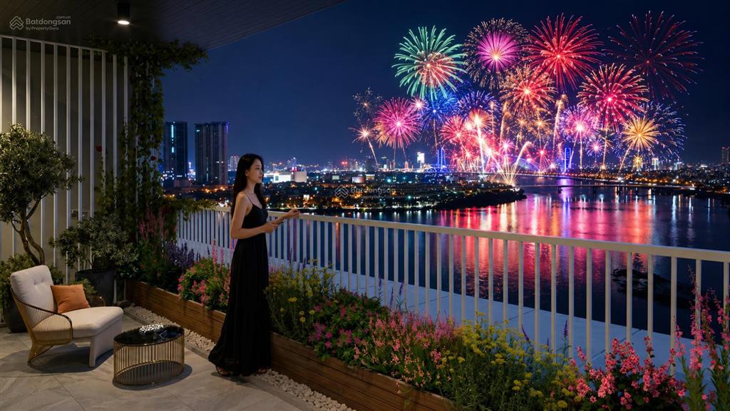 Độc quyền studio, 1br+ tầng 12,16,18 view sông hàn, pháo hoa diff, sun slight, giá cđt  ck 19,5%.