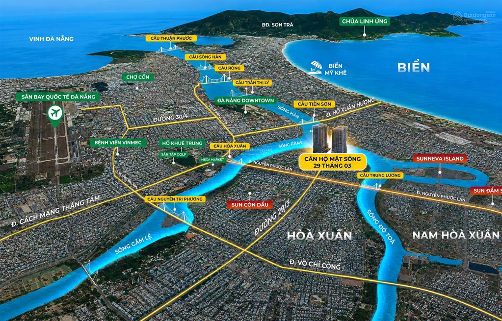 Độc quyền studio, 1br+ tầng 12,16,18 view sông hàn, pháo hoa diff, sun slight, giá cđt  ck 19,5%.
