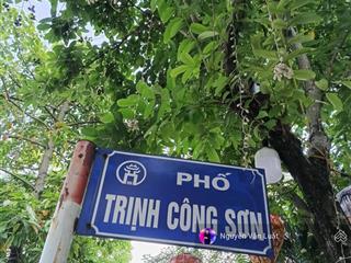 Nhà phố đi bộ trịnh công sơn 76m2 x 6 tầng, ngõ thông cách 10m ra phố, ô tô đỗ cửa, sát mặt hồ tây