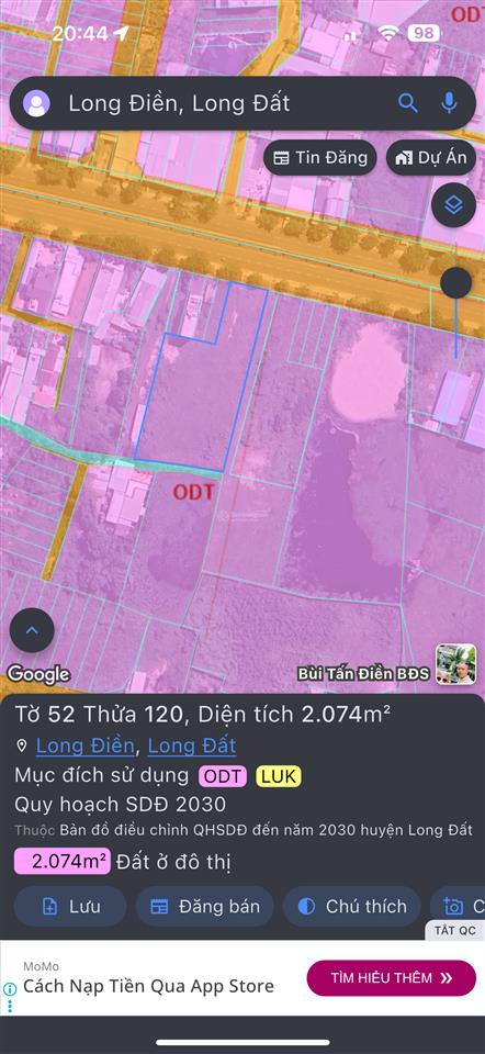 Bán đất tại võ thị sáu, long điền, 60 tỷ, 2000 m2 chỉ với giá tốt