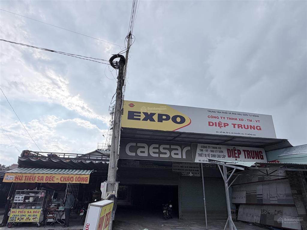 Cho thuê mặt bằng 1.500m (15x100m) mặt tiền hùng vương phước an, đồng nai