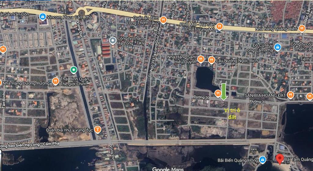 Bán đất biệt thự 342m2 khu đô thị quảng hồng, nam sơn, cẩm sơn, cẩm phả, quảng ninh