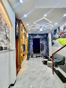Nhà mới đẹp 2 tầng vào ở ngay nguyễn văn công gò vấp gần sân bay giá chỉ 5.45 tỷ
