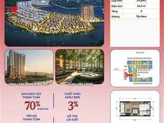 Căn hot nhất rẻ nhất onsen 3  studio 34m² view sông đẹp mát mẻ