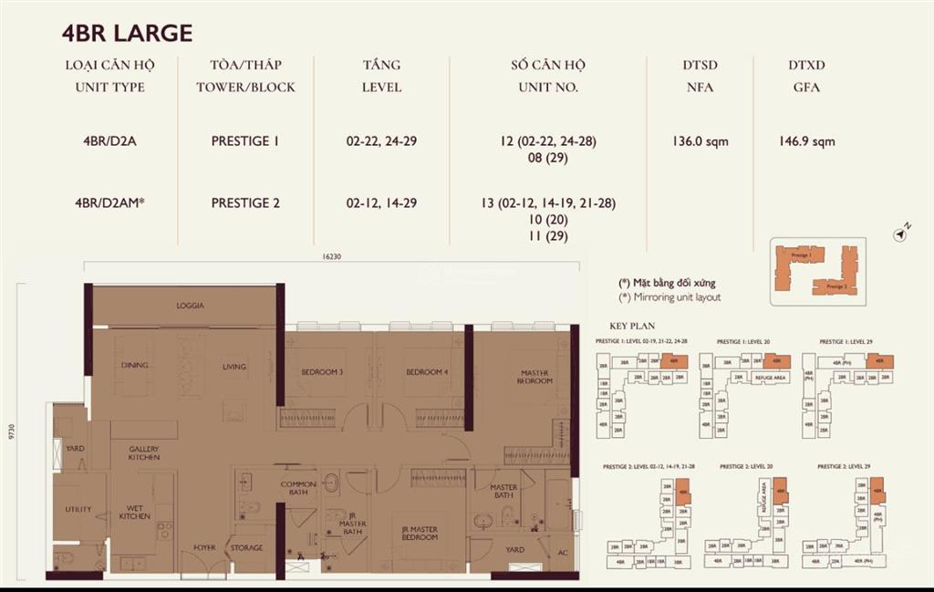 Căn 4 ngủ 136m khu smart dự án lumi hn cdt sing capital land ( ngoài ra còn nhiều diện tích khác)