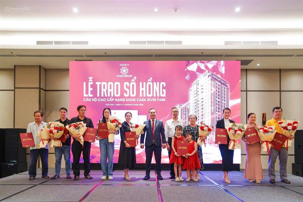 Căn hộ cara river park cần thơ, đã có sổ, tt 20% ký hđcn, trả góp mỗi tháng 13% không lãi suất