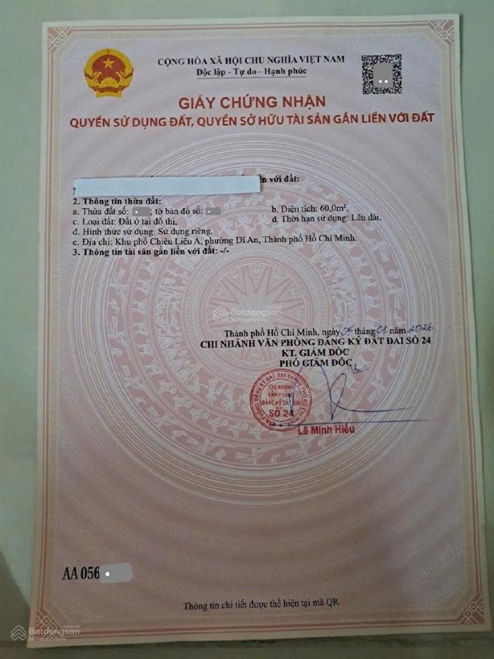 3,25tỷ tl
bán đất rẻ nhất kdc icon central, gần chợ thông dụng 100m, p.tân đông hiệp, tp.dĩ an