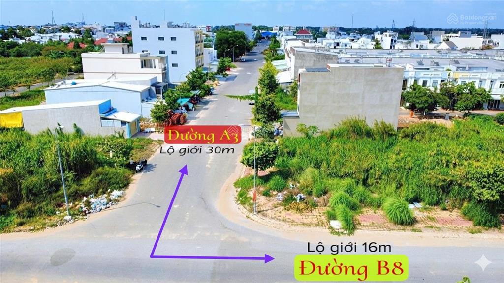 Bán cặp nền góc đẹp đường a3 & b8 kdc phú an, p. hưng phú, tp cần thơ. dt 195m2, 5,5 tỷ