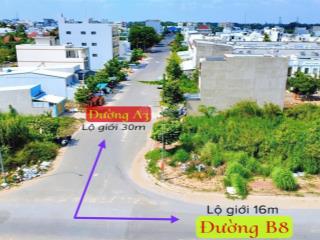 Bán cặp nền góc đẹp đường a3 & b8 kdc phú an, p. hưng phú, tp cần thơ. dt 195m2, 5,5 tỷ