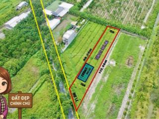 Đất công 1.687.4m2 cách trung tâm tp cần thơ chỉ 7km,mặt tiền 21mthuận tiện kinh doanh, nghỉ dưỡng