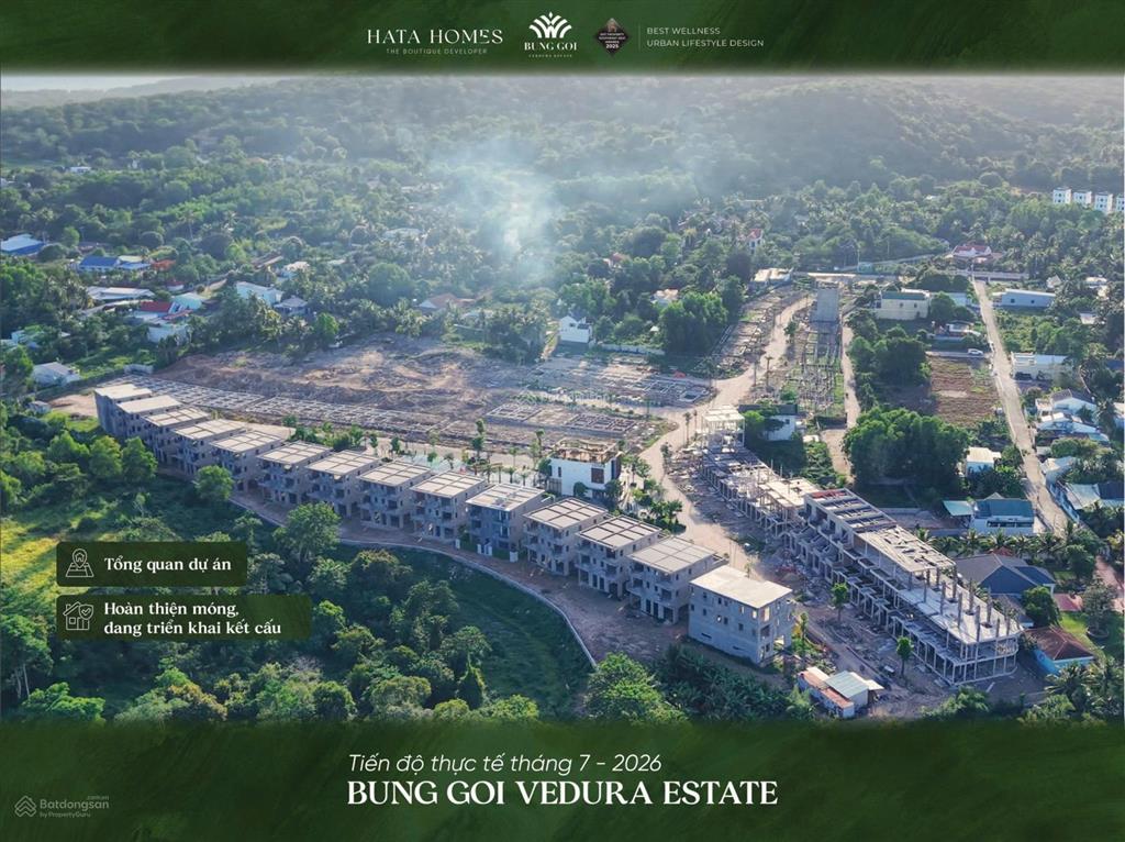 Bán nhà vườn liền kề búng gội verdura phú quốc 100m2, có sân vườn