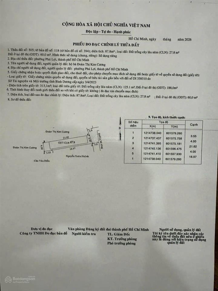 Bán đất phú hoà ngay chợ bình điềm