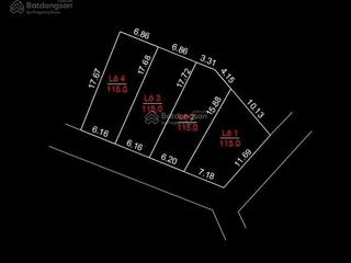 Bán đất tại đường thái lai, xã minh trí, sóc sơn, hà nội, 17,5 triệu / m2, 115 m2